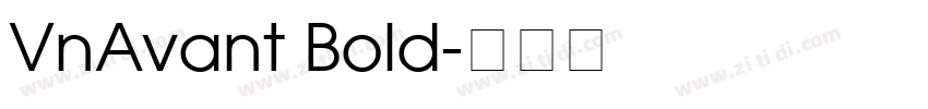 VnAvant Bold字体转换